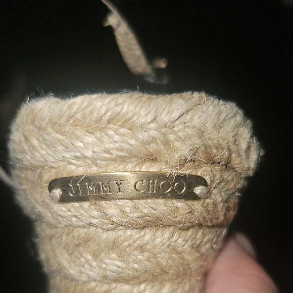 Jimmy Choo Black Espadrille Wedges - Picture 5 of 8